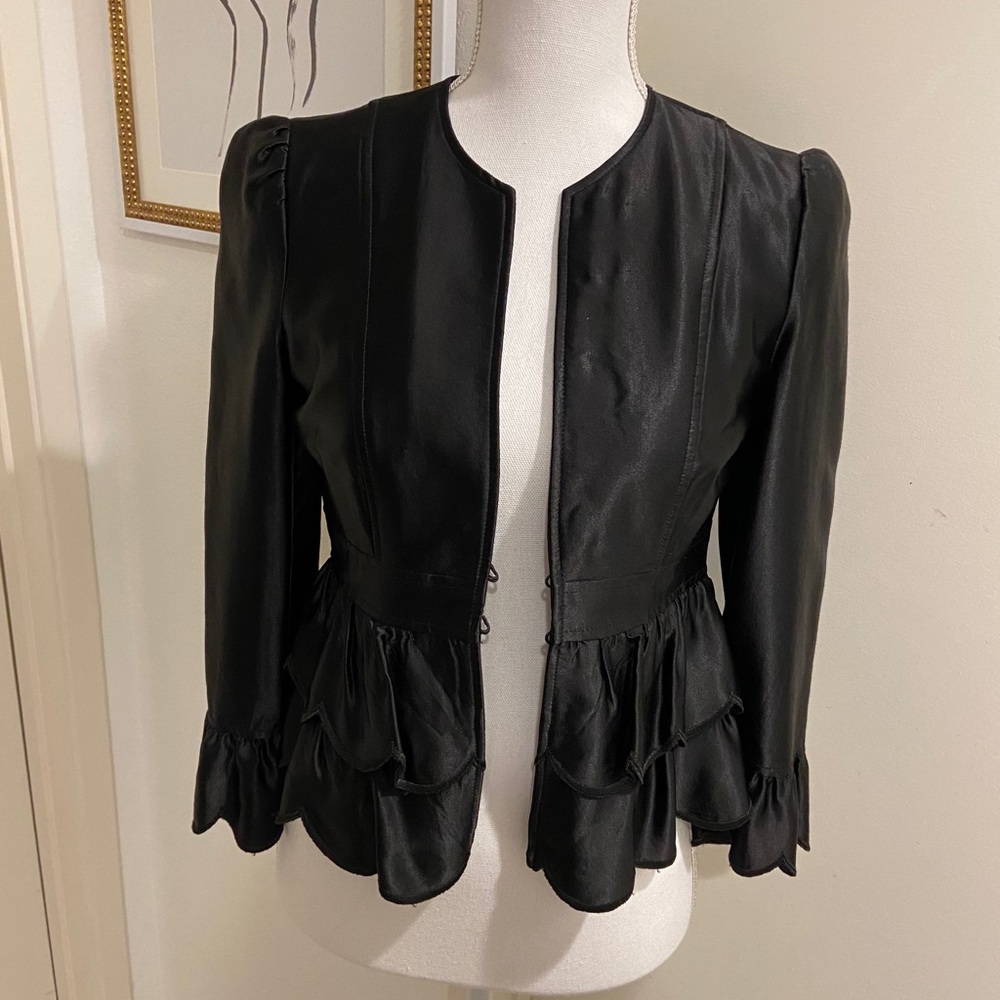 Vintage Satin Nanette Lepore Cocktail Jacket